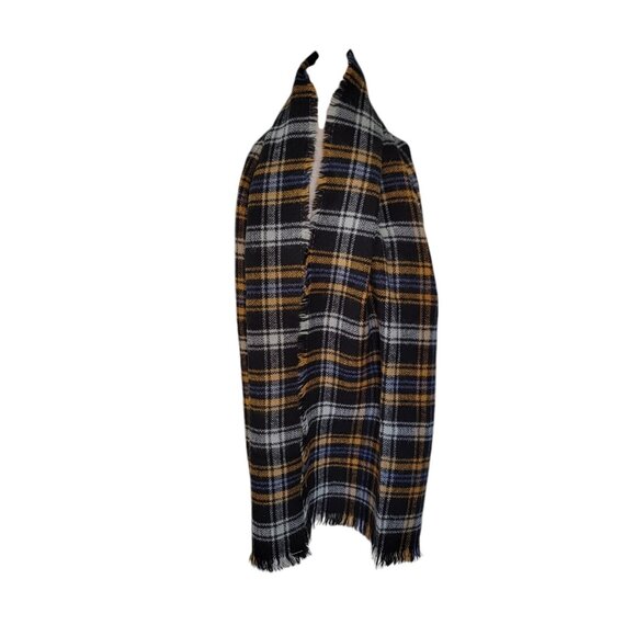 NWOT Tahari Scarf Women's Plaid Reversible Wrap Shawl 2 Patterns One Size Soft‎ - Picture 1 of 5